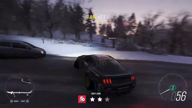 FORZA HORIZON 4: DRIFTING THE 2018 FORD #25 MUSTANG RTR IN THE SNOW смотреть онлайн
