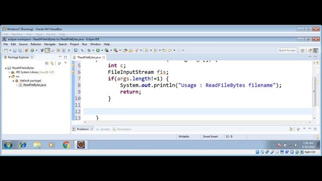 Java Read Text File as bytes using FileInputStream смотреть онлайн
