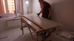 Подоконники из белого бетона / White concrete window sills