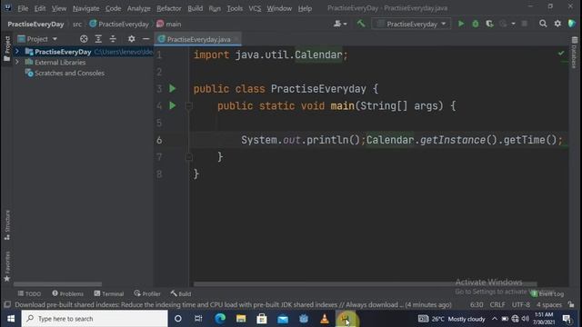 Java Class Calendar смотреть онлайн