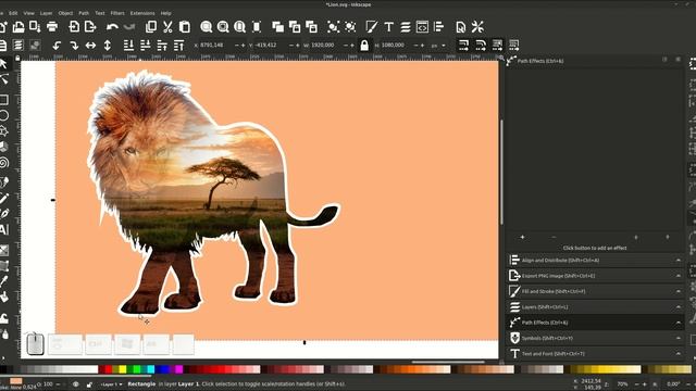Speed Art: Project Nature Africa (Inkscape 1.0 + GIMP) смотреть онлайн