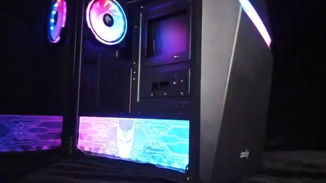İzoly RGB Cyberpunk Series AX3 RGB Board GLASS 500W 80 plus Oyuncu Bilgisayar Kasası смотреть онлайн