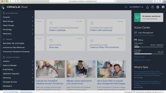 Облачные технологии Oracle cloud для вашего бизнеса | панель управления смотреть онлайн