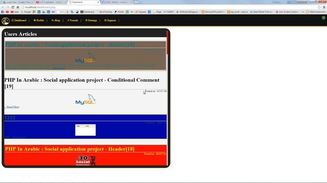 PHP Diploma Part2: Articles Dashboard CSS [11] Mohamed saad смотреть онлайн
