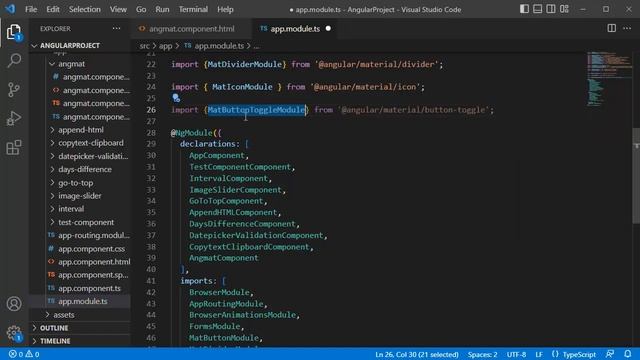 Angular Material - 10 - Toggle Button смотреть онлайн