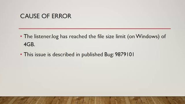 Oracle Listener Hang Or Slow смотреть онлайн