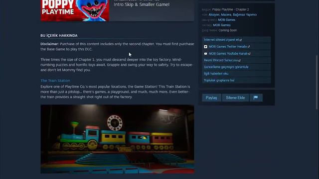 poppy playtime chapter 2 steam'de смотреть онлайн