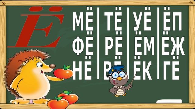 Букварь для детей. Учимся читать слоги. Учим слоги на букву Ё. 7 серия. (Обучение чтению) смотреть онлайн