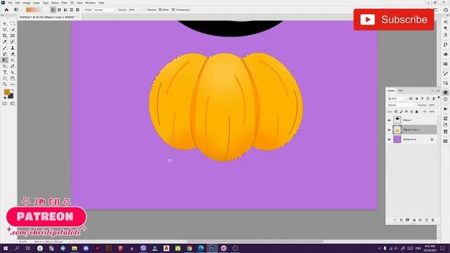 SPOOCTOBER DAY 21 digital illustration on Photoshop (graphic design time lapse) смотреть онлайн