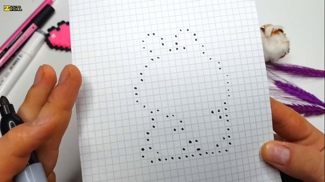 КАВАЙНЫЙ ЗАЙЧИК ! ИДЕИ для ЛД ! РИСУЕМ ПО КЛЕТОЧКАМ ! RABBIT KAWAII PIXEL ART HOW TO DRAW смотреть онлайн