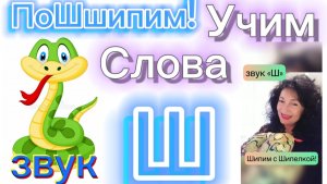 Звук Ш.Урок Называй-Повторяй простые слова со звуком Ш! Автоматизация звука Ш.