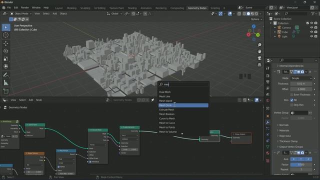 Material Masking | Geometry Nodes | Blender Tutorial - Create Abstract Sci-fi Objects смотреть онлайн