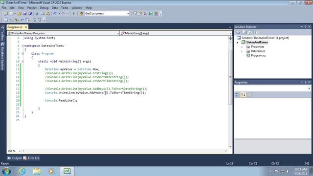 Working with DateTime - 13 смотреть онлайн