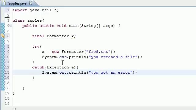 Java Programming Tutorial - 79 - Creating Files смотреть онлайн