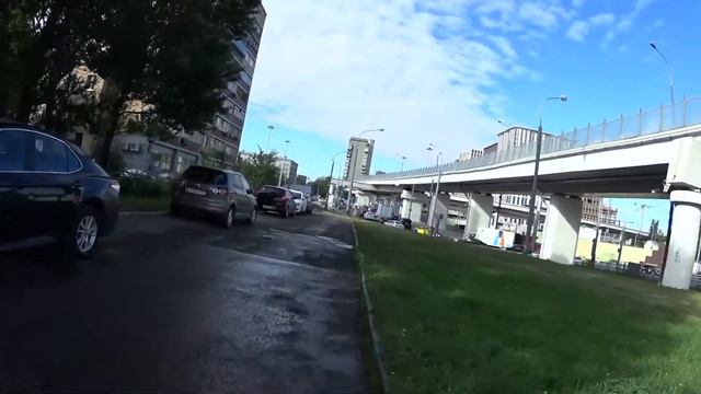 На злектросамокате Ninebot by Segway ES4 по Москве 2018 смотреть онлайн