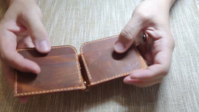 кожаный кошелек зажим для денег смотреть онлайн