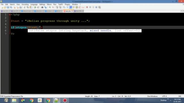 How to use strpos in PHP смотреть онлайн