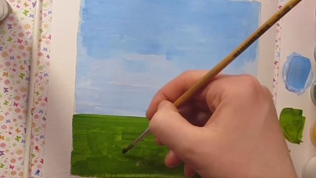 Как нарисовать ЦВЕТУЩИЙ ВЕСЕННИЙ САД ГУАШЬЮ. Рисуем ватными палочками смотреть онлайн