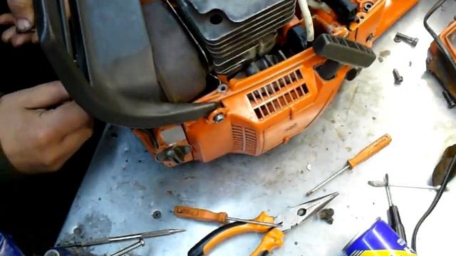 Husqvarna 365, 268, 371, 372xp ремонт подробно (Repair) Часть6 ЗАВОДИМ ПИЛУ смотреть онлайн