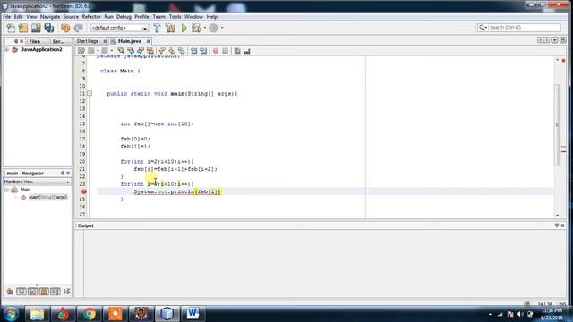 Java Program to Print the Fibonacci series смотреть онлайн