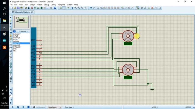 Stepper Motor Simulation - Proteus