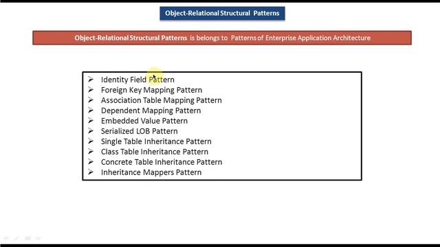 Object-Relational Structural Patterns смотреть онлайн