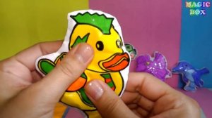 Скрепыши 4 нью и антистресс завры из бумаги Бумажные сюрпризы Акция магнит