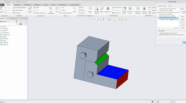 PTC Creo 4.0 tutorial: Assembling with Constraints смотреть онлайн