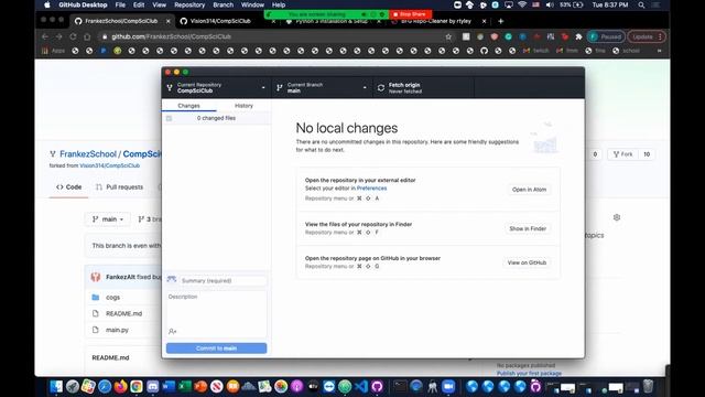 LEARNING HOW TO USE GITHUB DESKTOP FOR DISCORD BOT PROJECT | PART 1 смотреть онлайн