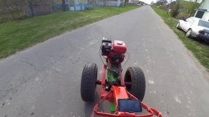 Самодельный мотоблок-какую скорость развивает.