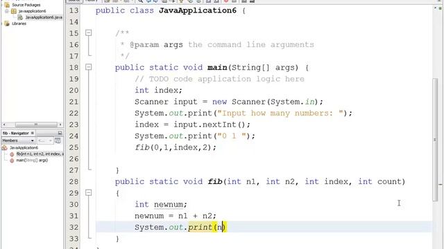 Java Programming - Recursion - Fibonacci Series Example смотреть онлайн