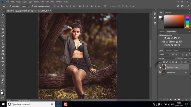 Moody Brown Color Tone With | Makeup Retuching | Photoshop Camera Raw Preset 2021 смотреть онлайн