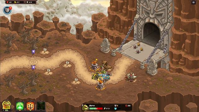 Прохождение Kingdom Rush Vengeance - Башня Везнана 1. Врата Гномов 2. Коридоры Старого Города смотреть онлайн