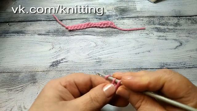 Наборный эластичный край крючком . Crochet for beginners. смотреть онлайн