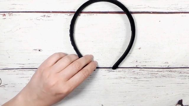 Ободок бархатный с бусинами -Gila DİY- Hair Rim With Beads