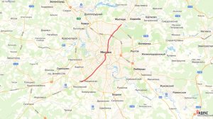 Москва с юго-запада на северо-восток