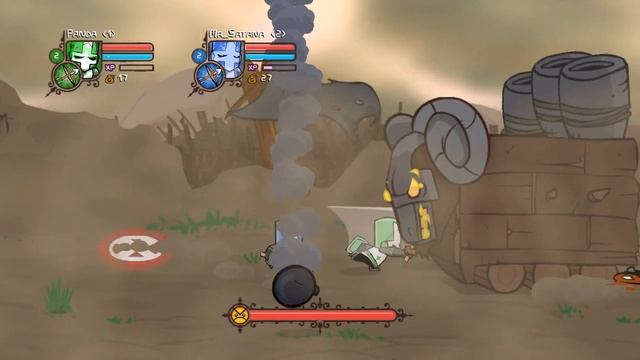 Панда и Сатана играют в Castle Crashers смотреть онлайн