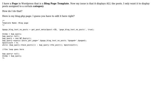 Wordpress: Display Only Certain Category In a Custom Page Template смотреть онлайн