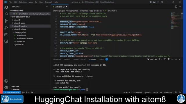 HuggingChat Installation with aitom8 Plugin | Chat-UI + Inference Server + LLM смотреть онлайн