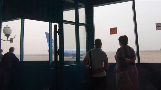 Обзор полета/Самолет Полярный /Новосибирск, аэропорт Толмачево смотреть онлайн