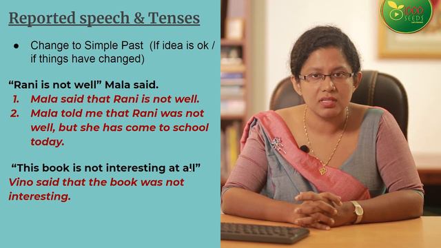 Reported Speech & Present Tense - Lesson 2 - “වාර්තාකථනය”-සිංහලෙන් පැහැදිලි කිරීම් සමග-Learn Englis смотреть онлайн