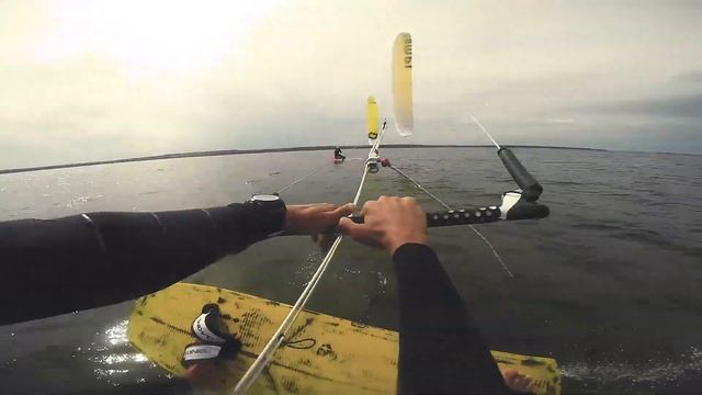Hydrofoil sesion in Ukraine. Aeros Compi v.03 15sqm | Тренировки на гидрофоиле 2019 смотреть онлайн