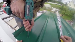 ✓Гараж из сэндвич-панелей | Монтаж кровли | Монтаж кровельных сэндвич панелей [Строй-Фрост]