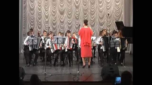 В. Золотарев "Диковинка из Дюссельдорфа". Оркестр аккордеонистов, рук.В. Данилова смотреть онлайн