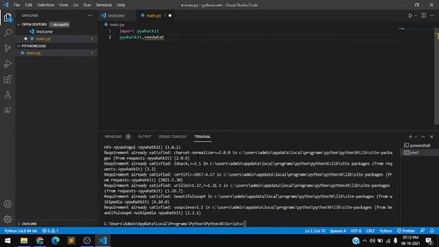 How to Automate WhatsApp with 2 lines of Python Code || Hack WhatsApp || Learn python смотреть онлайн
