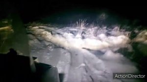 Как светит светодиодная фара на буране с Китая, без аккумулятора в мороз -18.