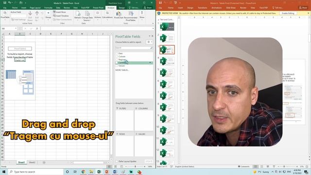Cum se creează un tabel pivot | mini Tutorial Excel (Romana) смотреть онлайн