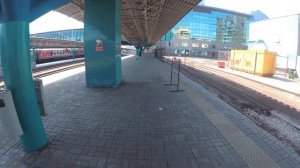 Электричка ласточка на ЖД вокзале в Самаре