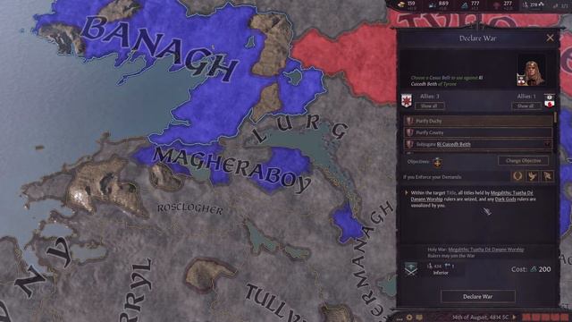 CK3 Modded Ireland | Tales of Ireland Banagh Campaign | Ep2 смотреть онлайн