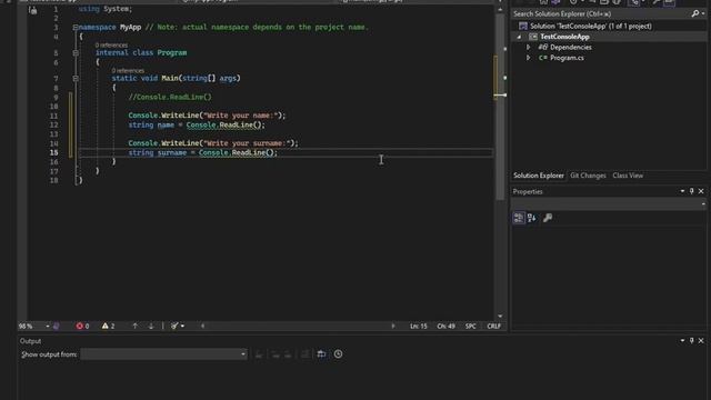 C# | Ввід користувача з консолі / Console.ReadLine() | #3 смотреть онлайн